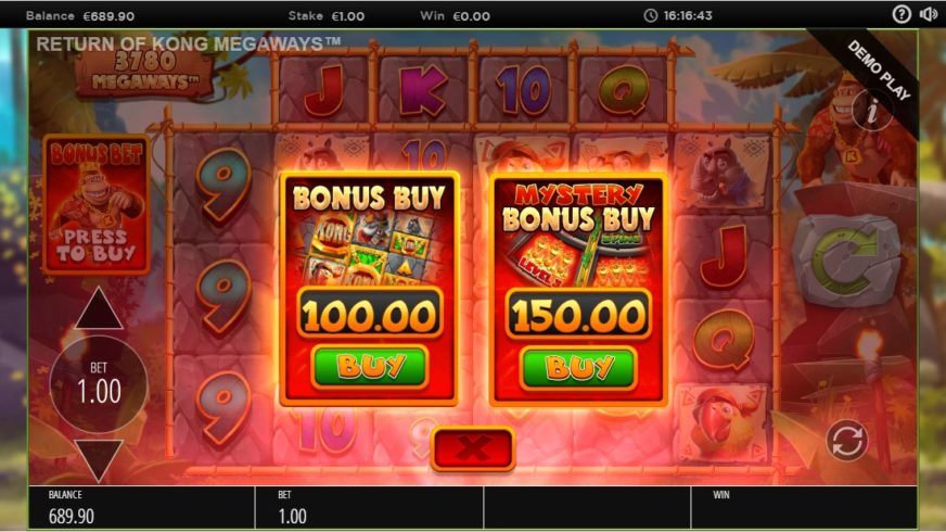 Return of Kong Megaways slot screen 3