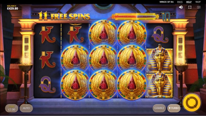 Wings of Ra slot screen 5
