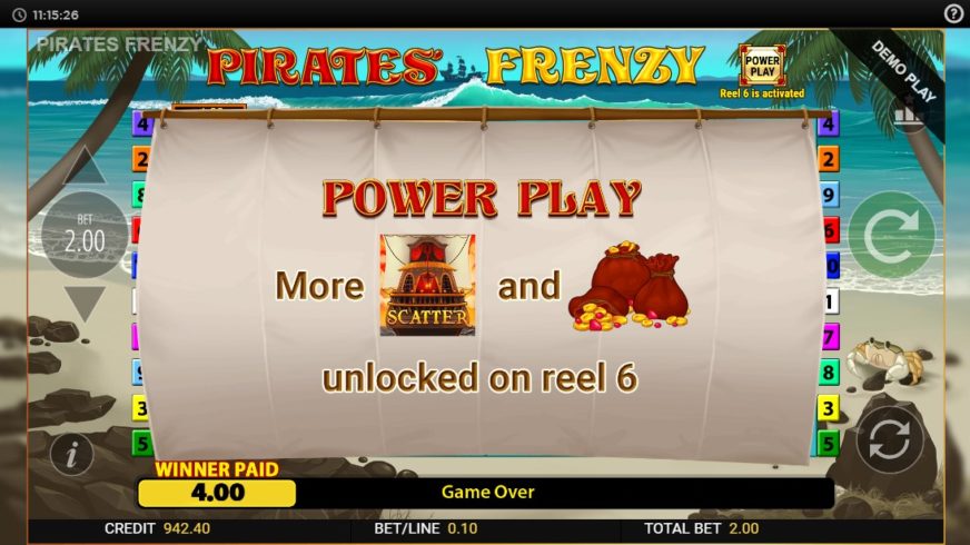 Pirates Frenzy slot screen 3