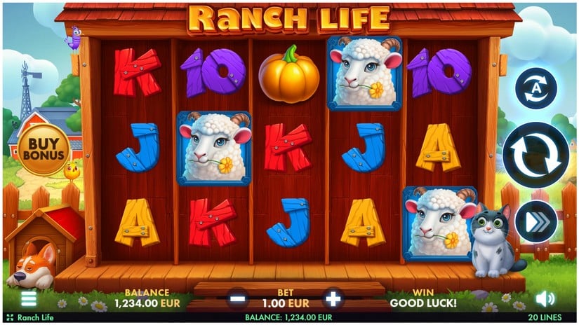 Ranch Life slot screen 1