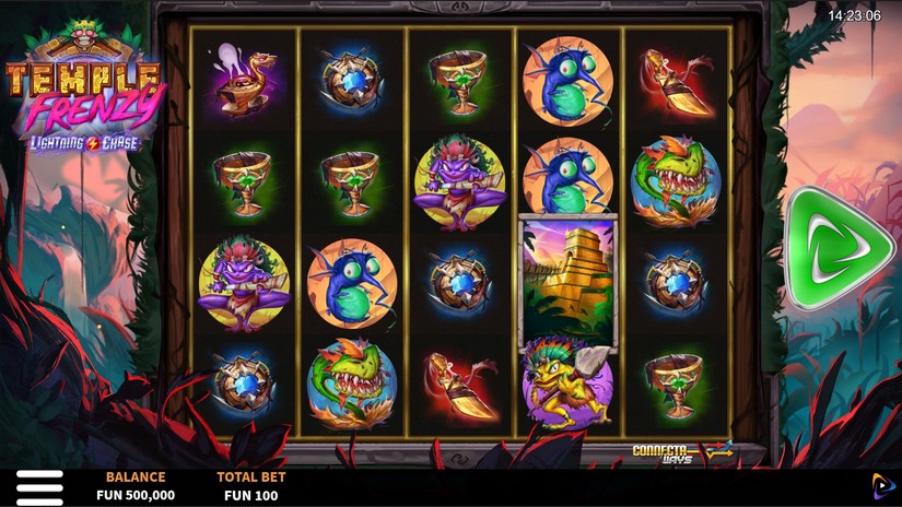 Temple Frenzy Lightning Chase slot screen 1