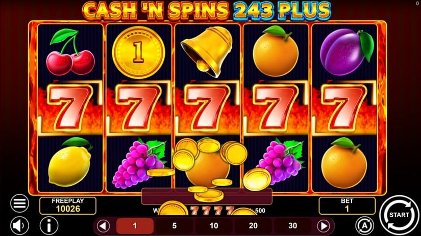 Cash’n Spins 243 Plus slot screen 2
