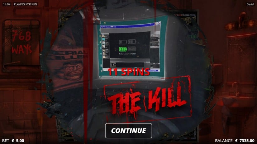 Serial slot screen 5