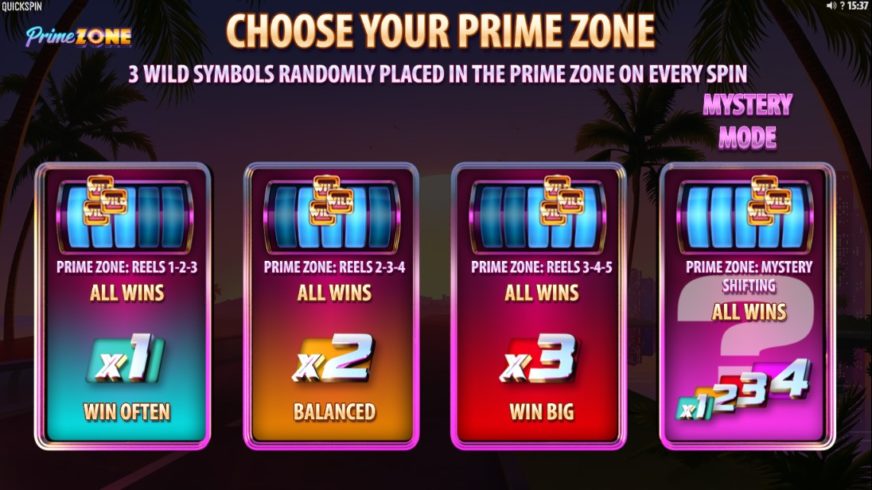 Prime Zone slot screen 5