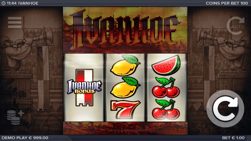 Ivanhoe slot screen 1