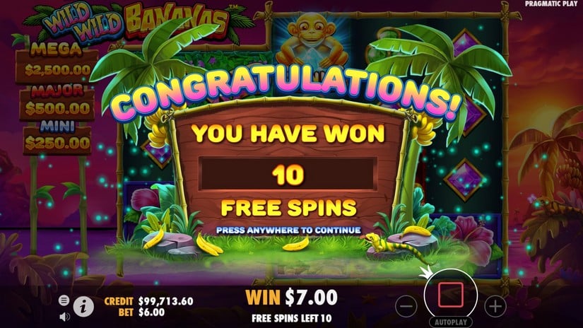Wild Wild Bananas slot screen 4