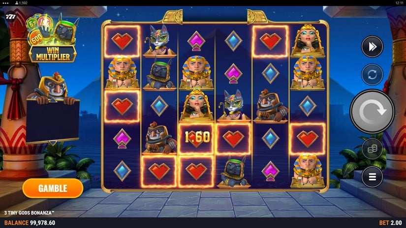 3 Tiny Gods Bonanza slot screen 2
