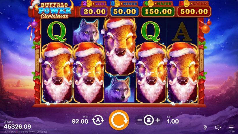 Buffalo Power Christmas slot screen 5