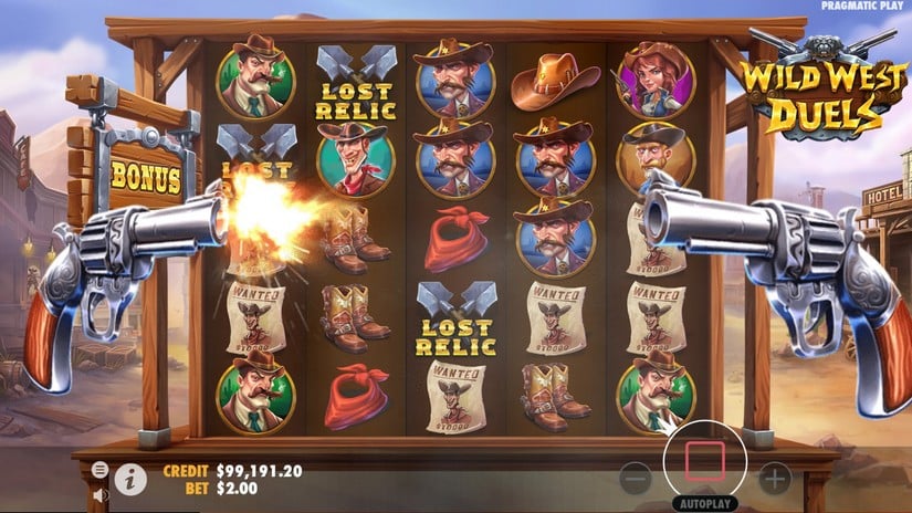Wild West Duels slot screen 4