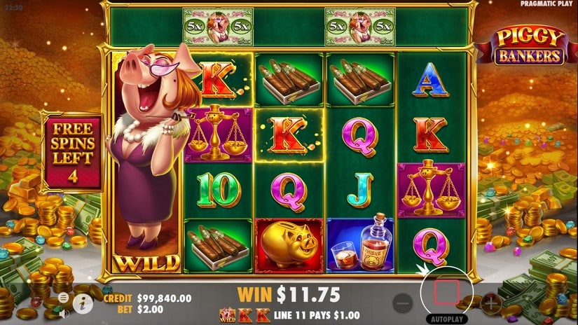 Piggy Bankers slot screen 3