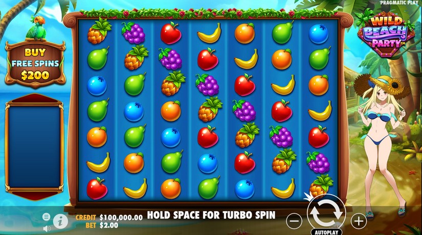 Wild Beach Party slot screen 1