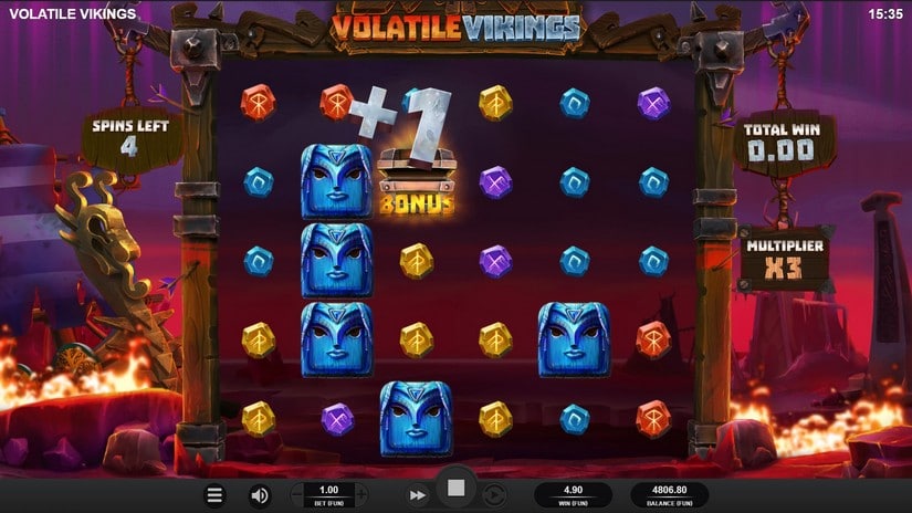Volatile Vikings slot screen 5