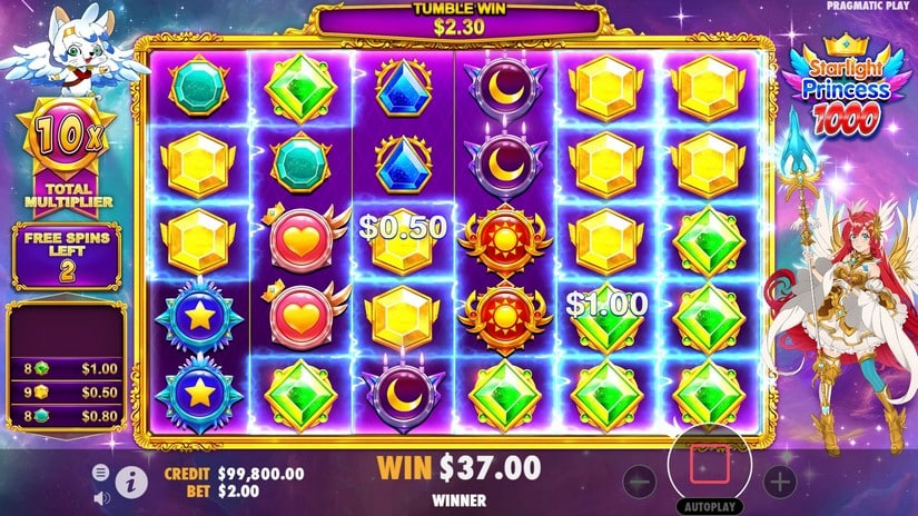 Starlight Princess 1000 slot screen 5