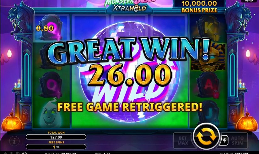 Monster Disco XtraHold slot screen 5