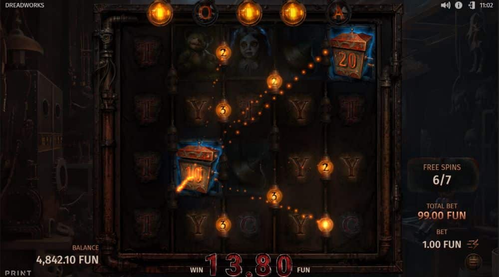 Dreadworks Free Spins