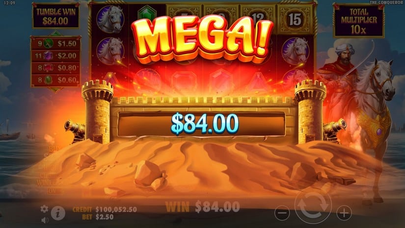 The Conqueror slot screen 5