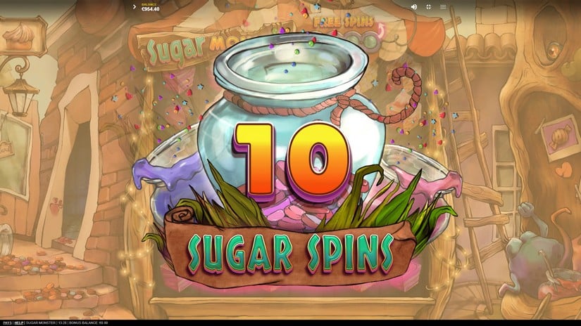 Sugar Monster slot screen 5