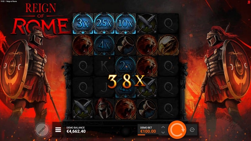 Reign of Rome slot screen 4