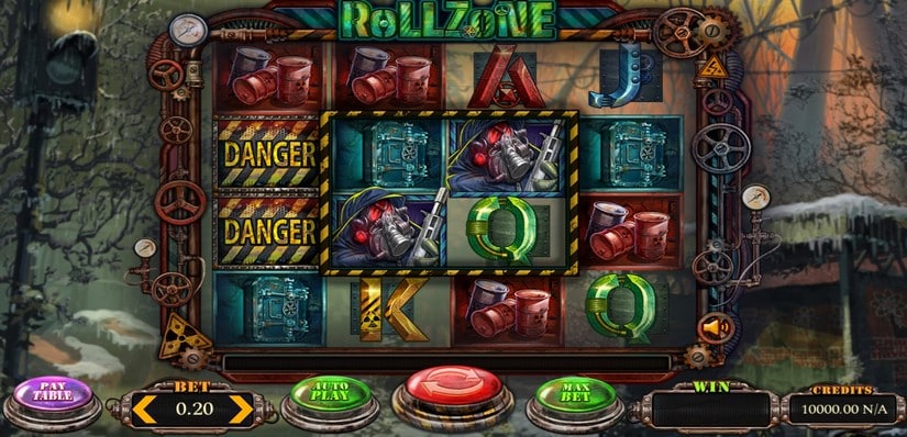 RollZone slot screen 1