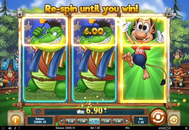 Hugo Goal slot screen 2