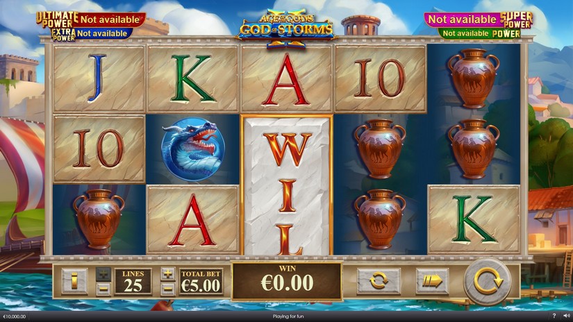 Age Of The Gods God Of Storms 2 slot screen 1