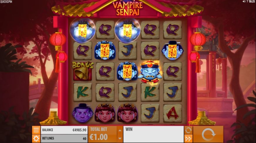 Vampire Senpai slot screen 3