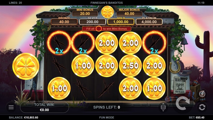Finnegan’s Banditos slot screen 6