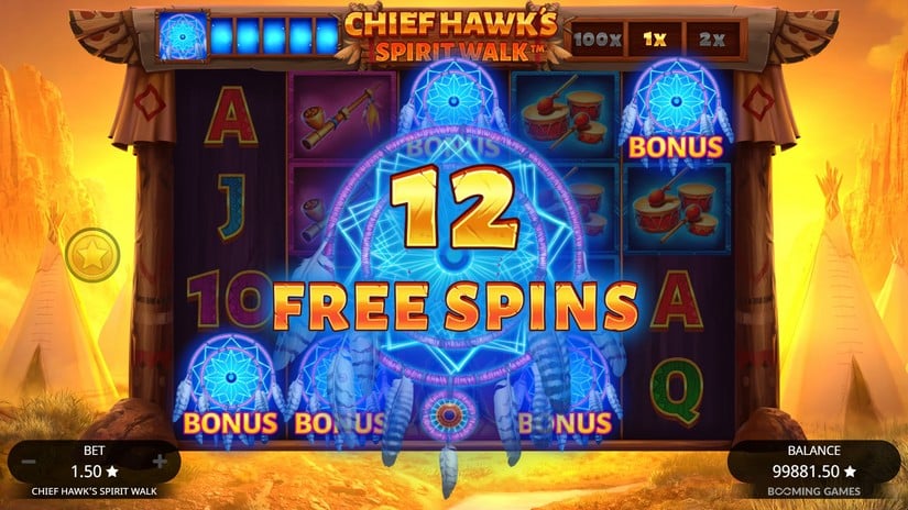 Chief Hawk’s Spirit Walk slot screen 3