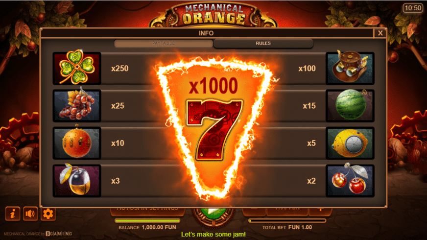 Mechanical Orange slot screen 2