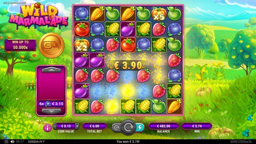 Wild Marmalade slot screen 2