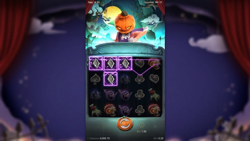 Mr. Hallow-Win slot screen 2