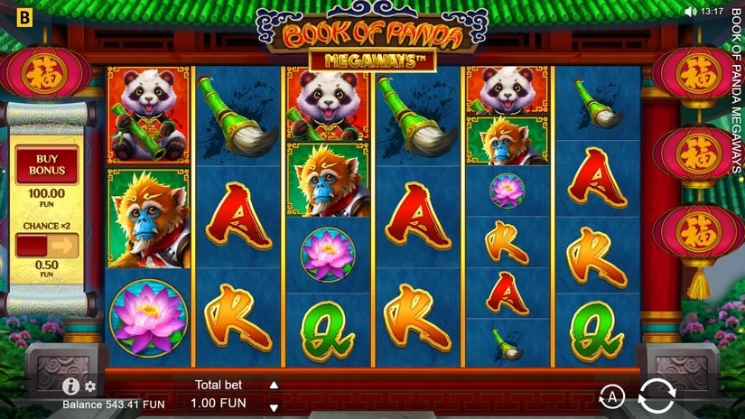 Book of Panda MEGAWAYS slot screen 1