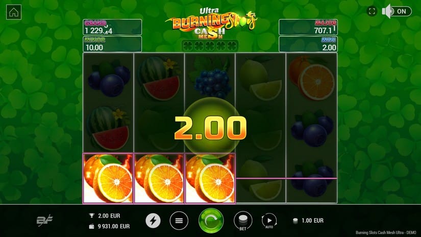 Burning Slots Cash Mesh Ultra slot screen 4