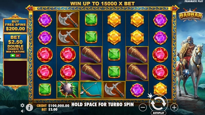 Barbar slot screen 1