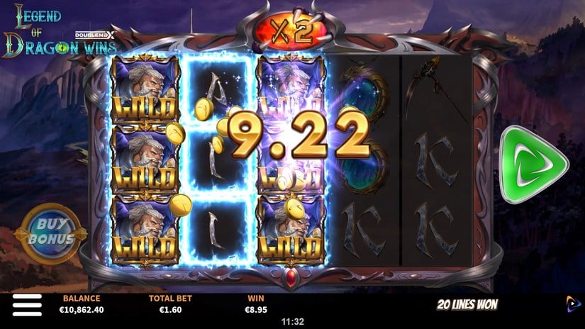 Legend of the Dragon Wins DoubleMax slot screen 5