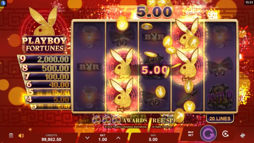 Playboy Fortunes slot screen 2