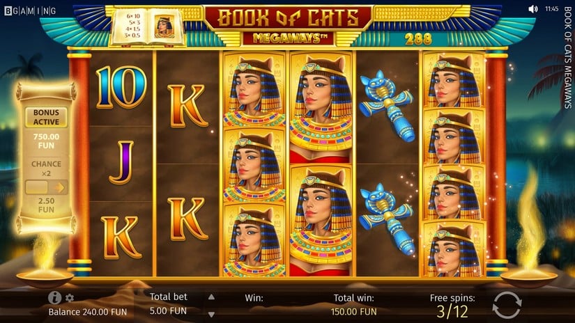 Book of Cats MEGAWAYS slot screen 6