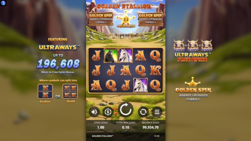 Golden Stallion slot screen 1