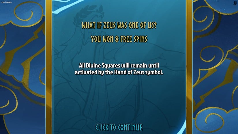 Ze Zeus slot screen 3
