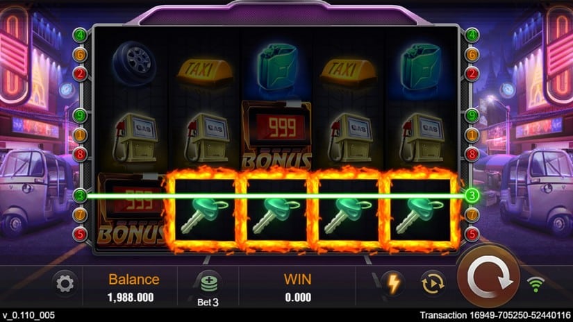 Happy Taxi slot screen 2