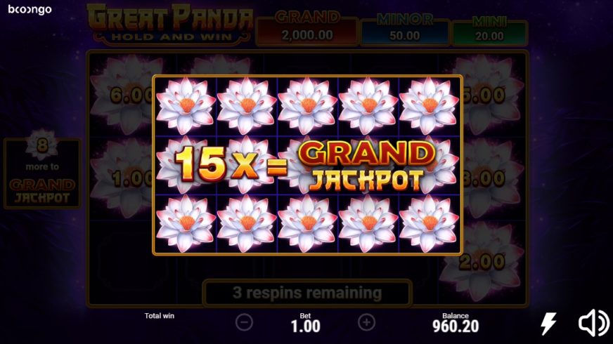 Great Panda slot screen 2