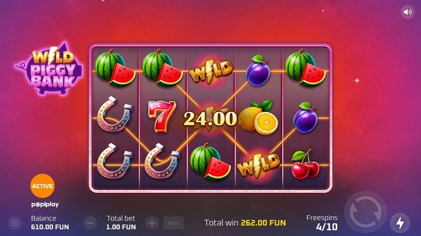 Wild Piggy Bank slot screen 5