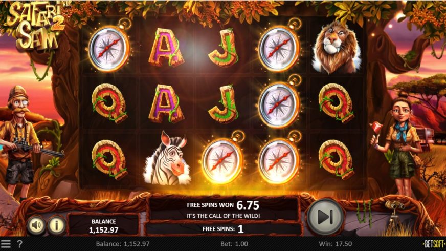 Safari Sam 2 slot screen 3