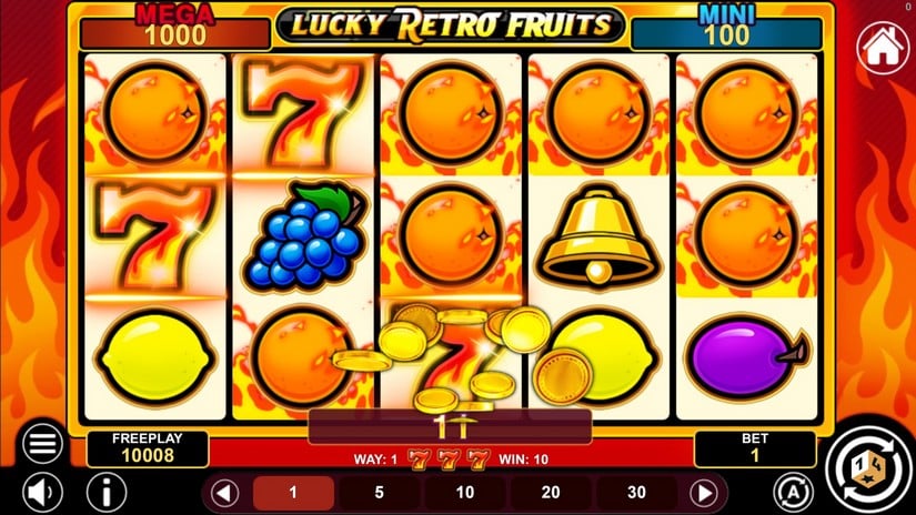 Lucky Retro Fruits Hold And Win slot screen 4