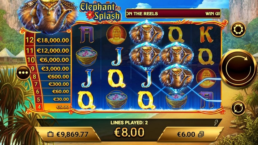 Elephant Splash slot screen 2