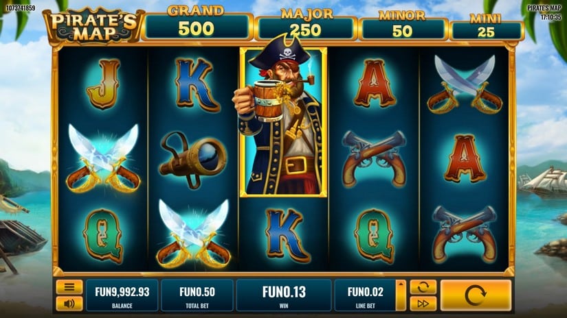 Pirates Map slot screen 3