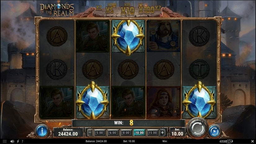 Diamonds of the Realm slot screen 3