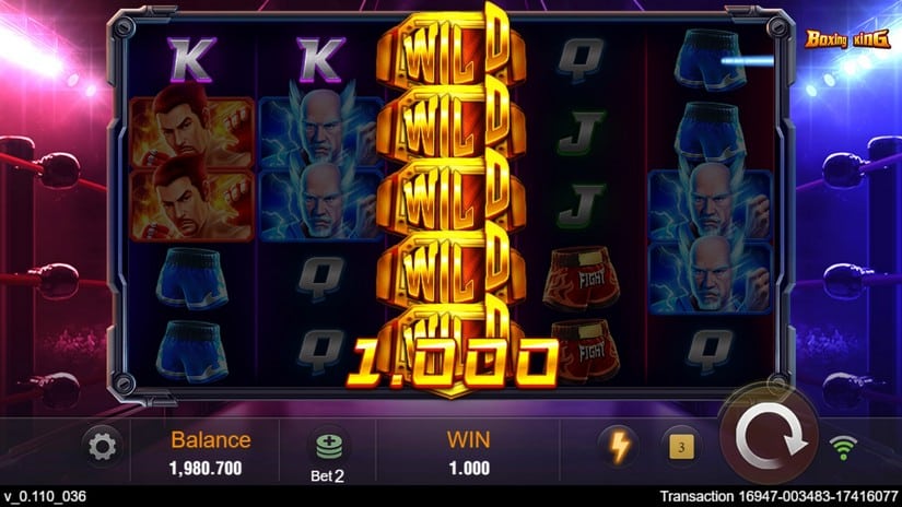 Boxing King slot screen 3