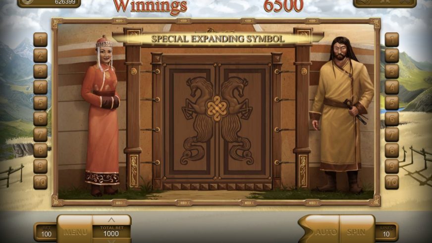 Mongol Treasures slot screen 2