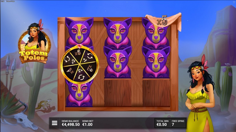 Totem Poles slot screen 4